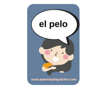 Load image into Gallery viewer, Spanish "Body Parts" Flashcards for Kids - Interactive Language Exploration with Playful Imagery"