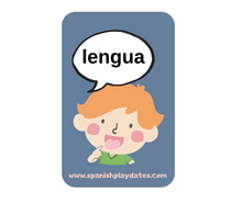 Load image into Gallery viewer, Spanish "Body Parts" Flashcards for Kids - Interactive Language Exploration with Playful Imagery"